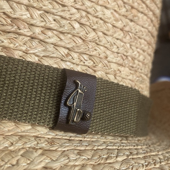 SCALA Straw Raffia Gamblers Hat 100% Neutral Color Size L/XL NEW Golf Sun Ready - Picture 5 of 10